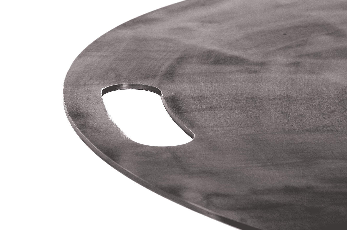 60 cm fire plate 5 mm with carrying handle grill plancha fire bowl grill plate fire barrel.