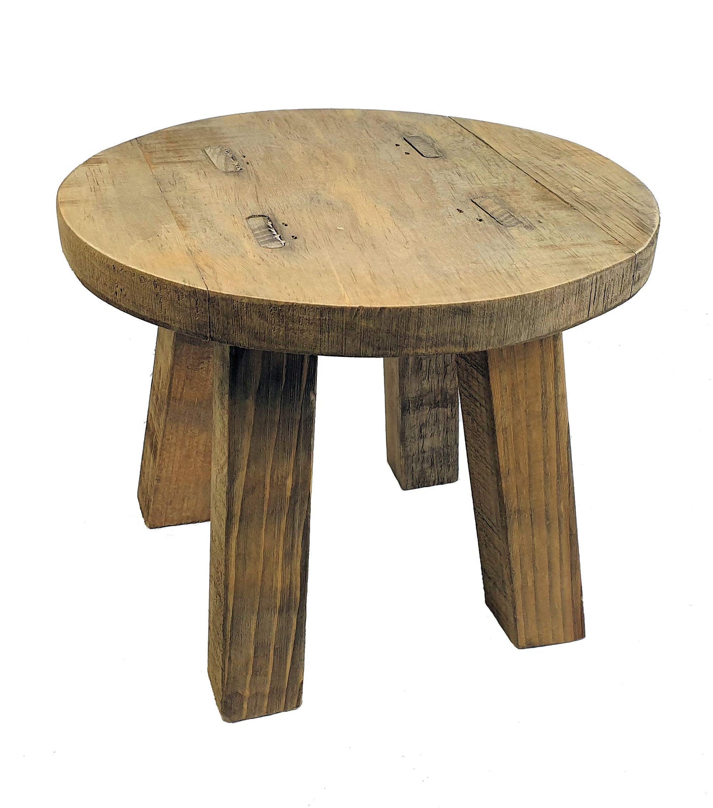 Spetebo solid wood plant stand - 25x20 cm - Small decorative stool flower stool solid