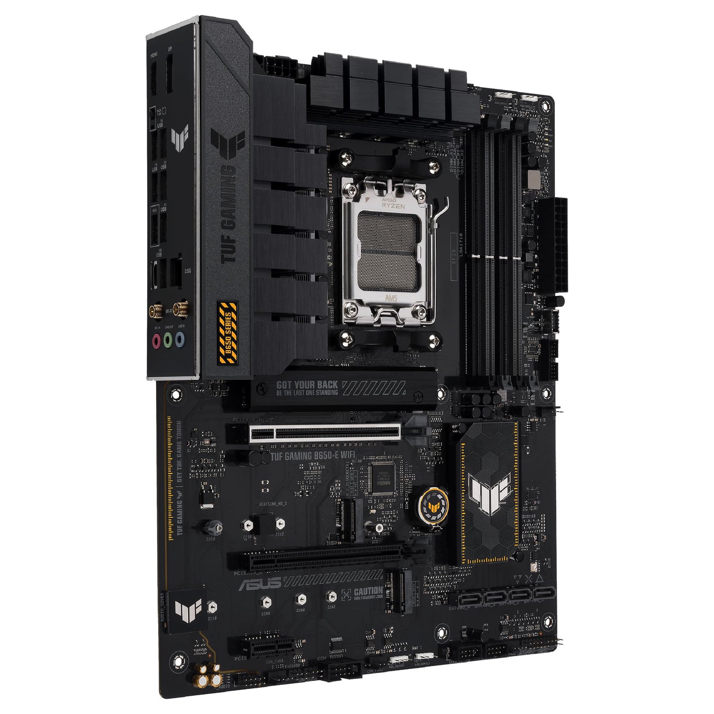 ASUS TUF Gaming B650-E WiFi Motherboard Socket AMD AM5 (Ryzen 7000, ATX, PCIe 5.0, DDR5 memory, WiFi 6E, USB 3.2 Gen 2x2 Type-C, Aura Sync)