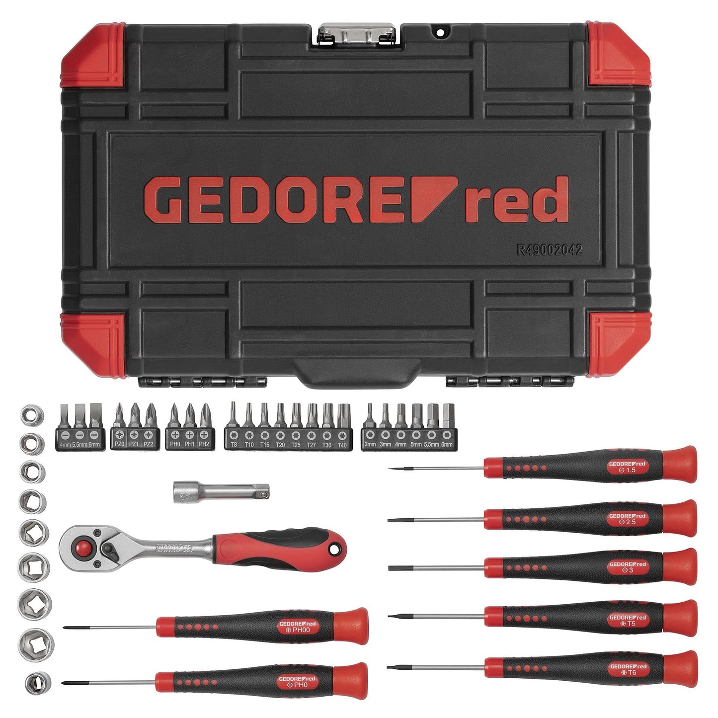 Gedore Red Advent Calendar 2022, 42 pieces, tool calendar for men, men's gift, R49002042.