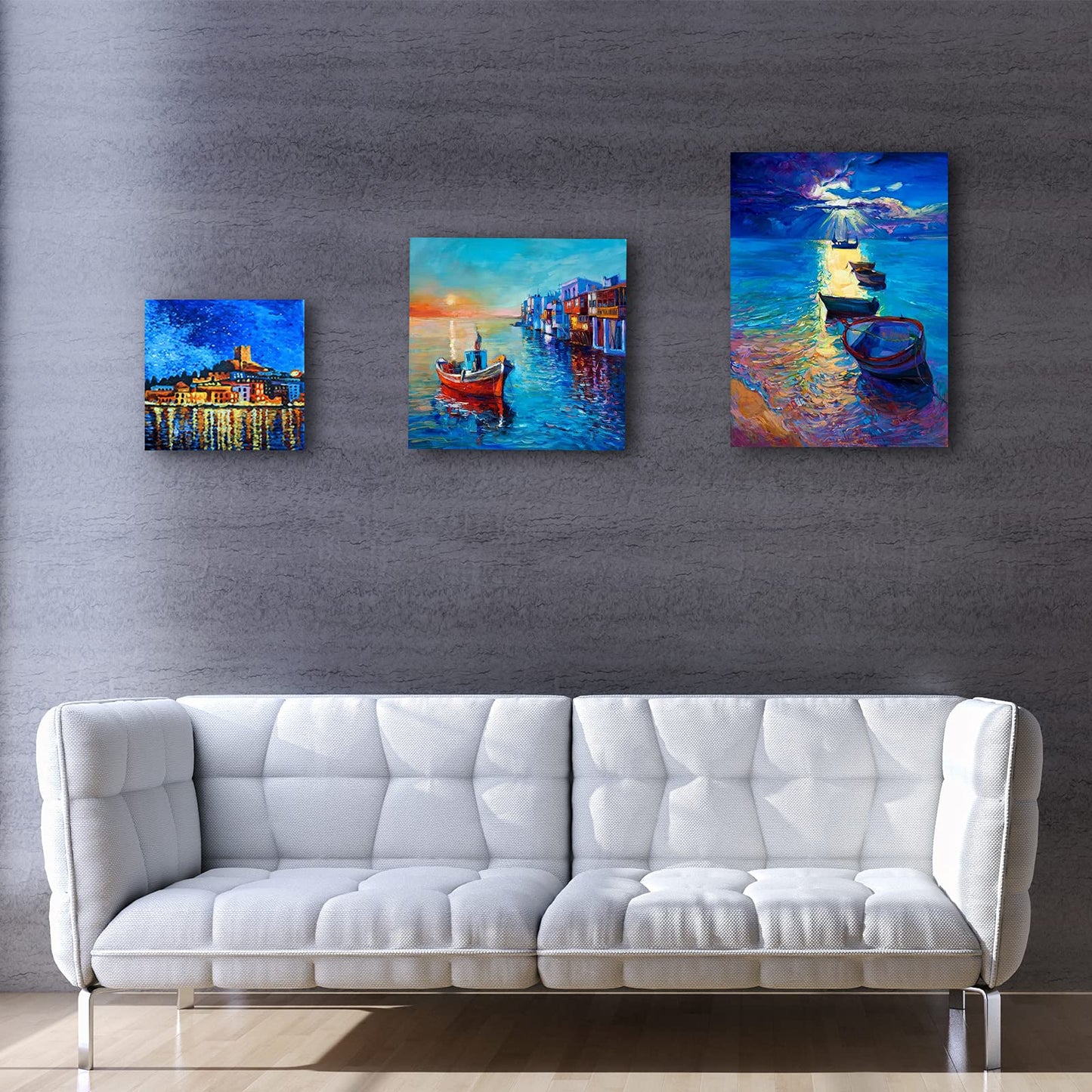Canvas for Painting Set (10 pack) - 30 x 30 cm, Pre-Stretched White Artist Canvas Panel Canvases - 3mm thick painting cardboard - Suitable for Acrylic and Oil Painting as well as Sketching and Drawing.