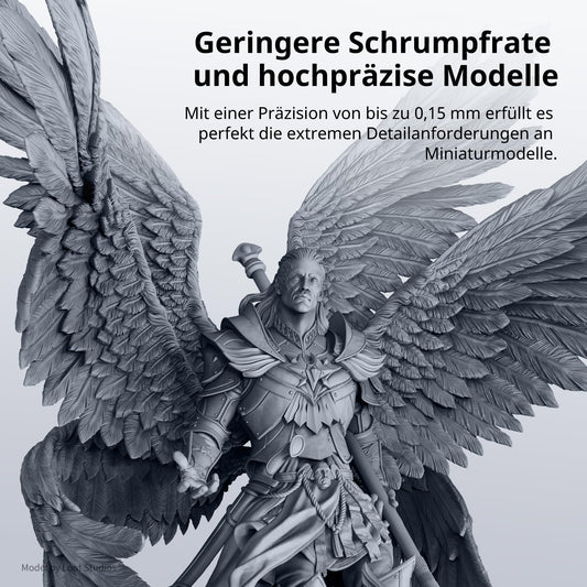 Water Washable Resin 2.0, ANYCUBIC 3D Printer Resin Water Washable, UV Resin 405nm Standard Photopolymer Resin Low Odor for 4/6/8K LCD 3D Printer (Gray+Clear,1000g,2pcs)