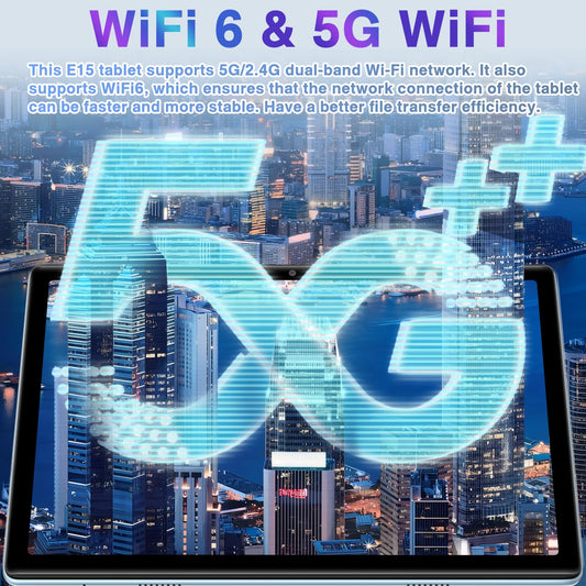 2025 Latest Tablet 10 Inch Android 14 Tablets, 20GB RAM+128GB ROM/TF 2TB, WLAN 6, 5G+2.4G WLAN,8-Core,WideVine L1,1280*800 FHD IPS,6000mAh,8MP+5MP,BT5.0,GMS Tablet With Keyboard and Mouse - Blue