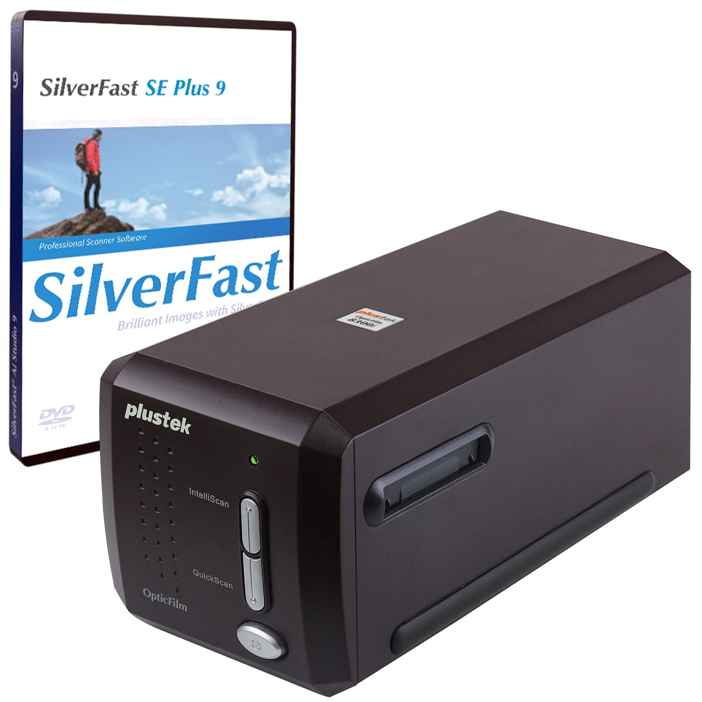 Plustek OpticFilm 8300i SE - Digital film and slide scanner, converts 35mm negatives and slides, includes SilverFast SE Plus 9.