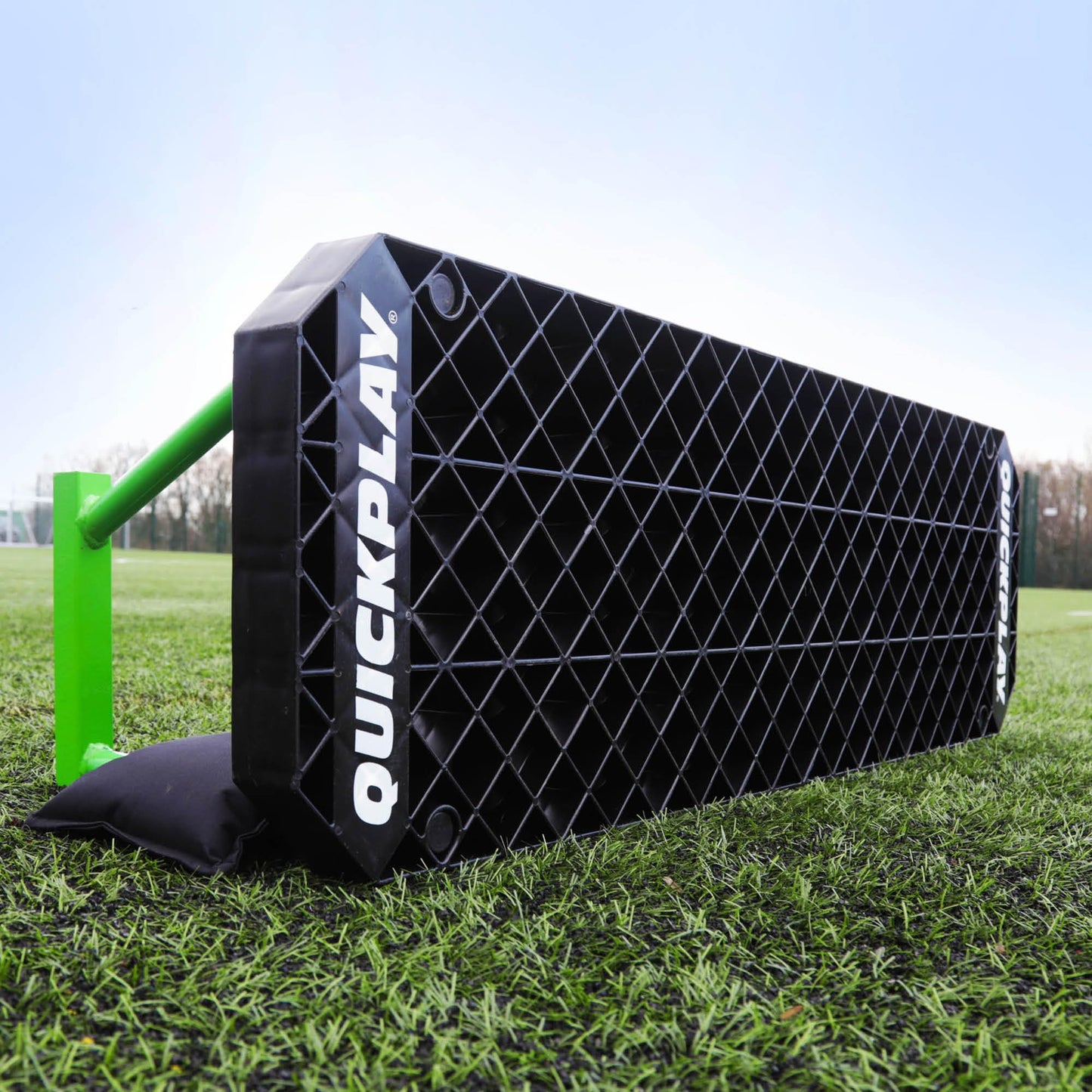 QUICKPLAY Replay Station Soccer Portable Rebound Wall - Portable Rebounder Board with Two Surfaces and Adjustable Angle - Soccer Training Equipment for Ball Control and Passing Drills