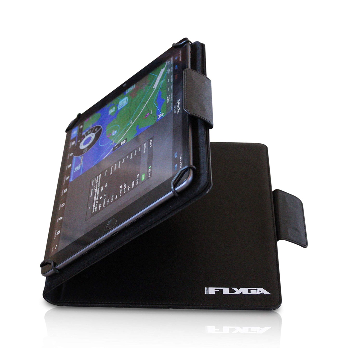 FlyGA Rotating Kneeboard - for aviation pilots - adjustable for iPad/Air/Mini/9.7 & tablet computers