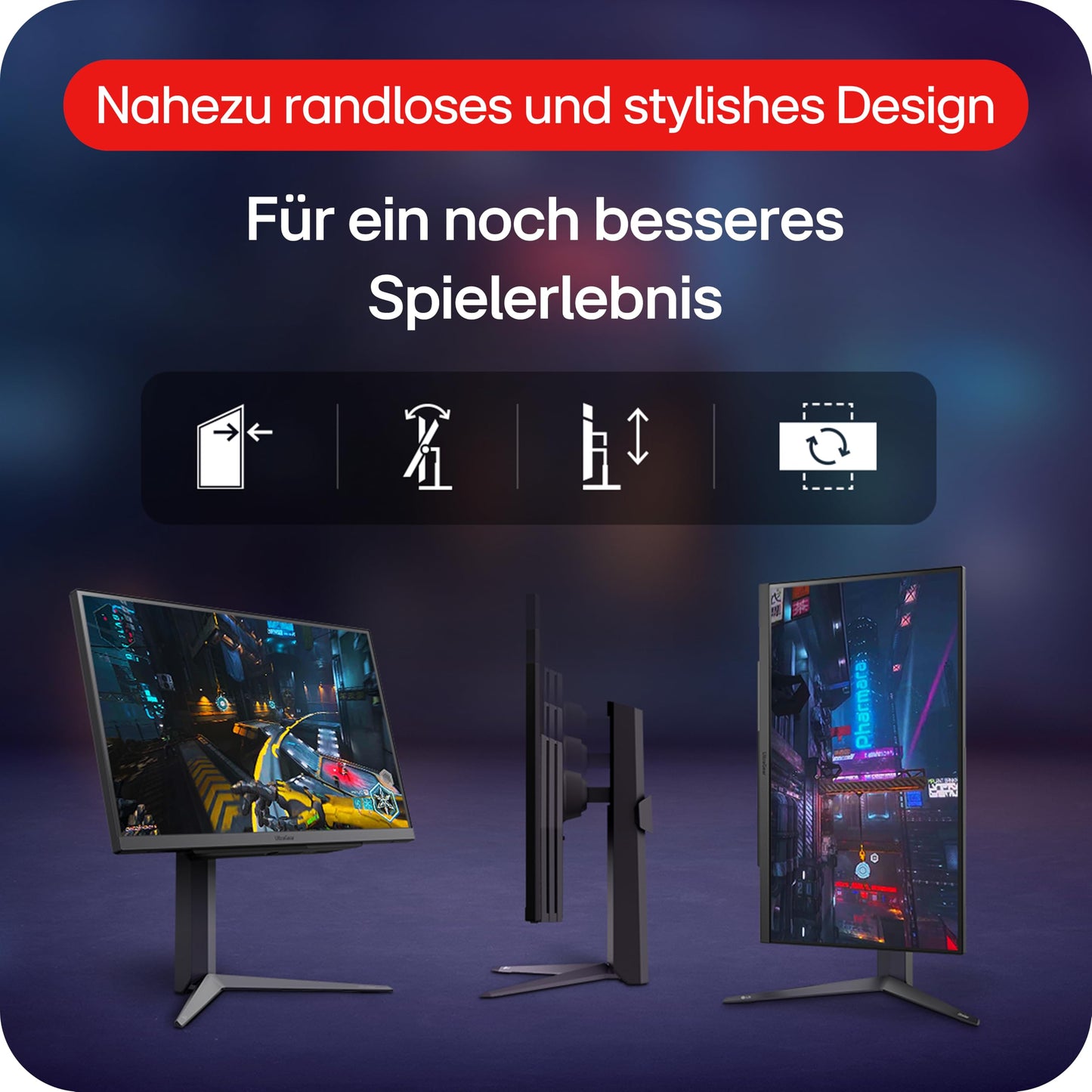 LG Electronics 32GS75QX-B.AEU UltraGear™ QHD Gaming IPS Monitor 32" (80 cm), 2560 x 1440, 16:9, 1ms GtG, 180 Hz, HDR10, 400 cd/m² brightness (typ.), NVIDIA G-Sync™ Compatible, AMD FreeSync™ - Grey