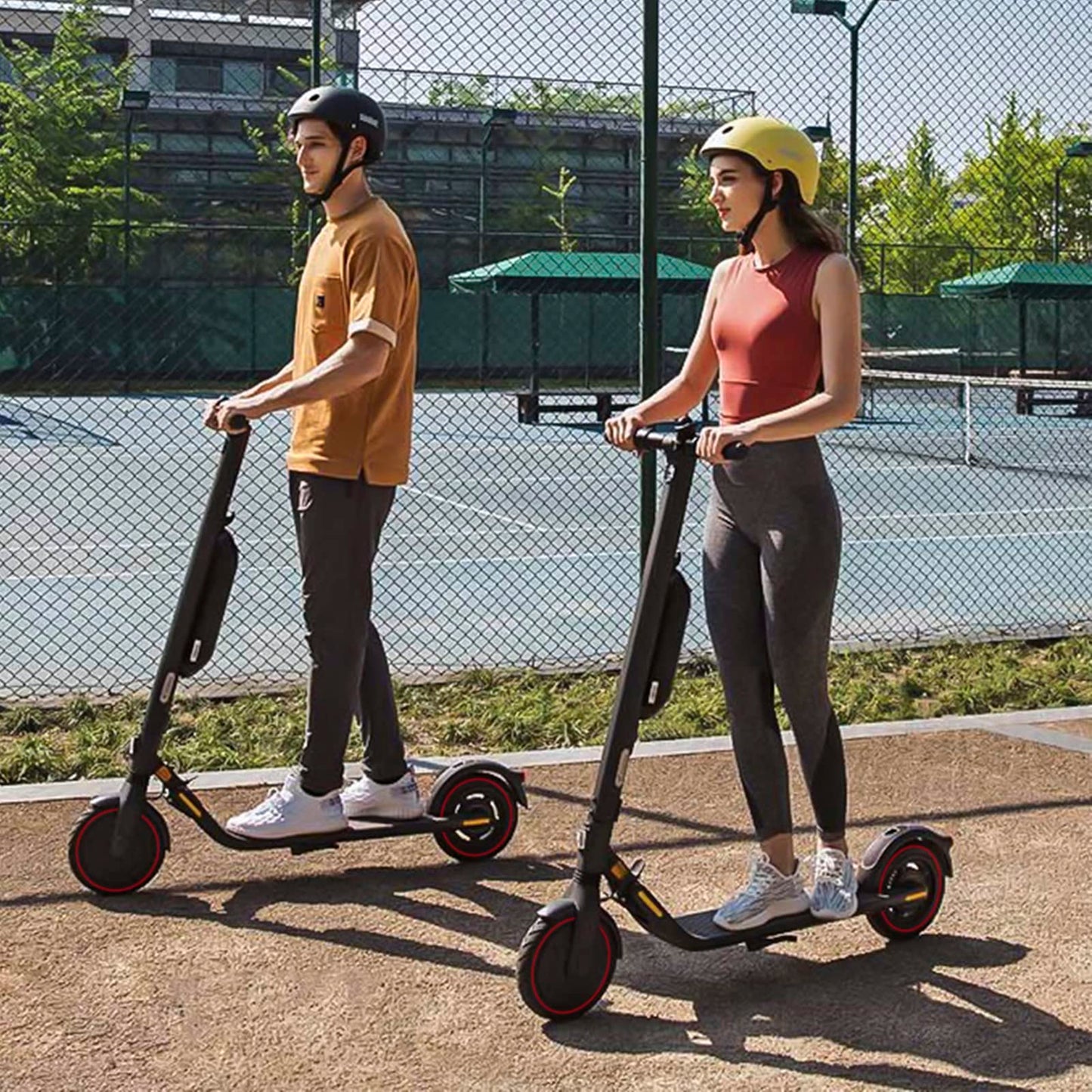 Amitor solid tires 10x2.5-6.5 for Ninebot MAX G30 G30P G30LP, 10 inch solid rubber scooter puncture-proof, E scooter Honeycomb 60/70-6.5 tires solid rubber anti-slip & wear-resistant (Slot 44), 2PCS