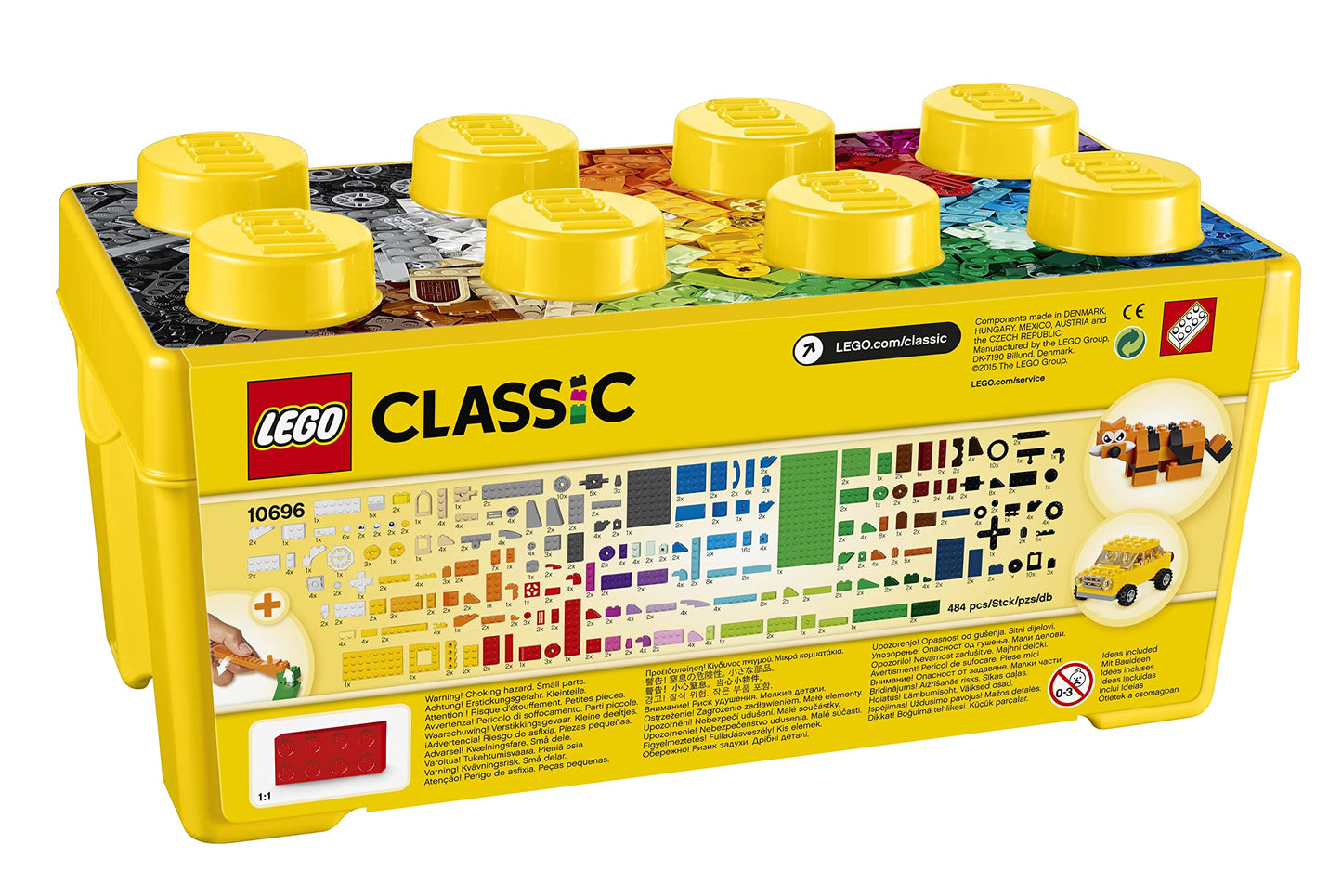 LEGO 10696 Classic Medium Creative Brick Box, building bricks with storage box for kids, gift for boys and girls aged 4 and up