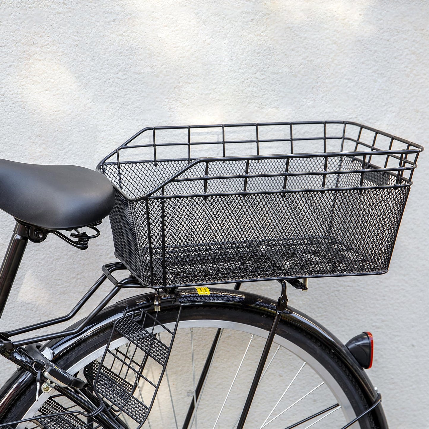 CXWXC Rear Bicycle Basket with Cargo Net and Thick Padding for Bicycle, Thick Padding Bag for Bicycle, Electric Bicycle (CX-HT-193-EU)
