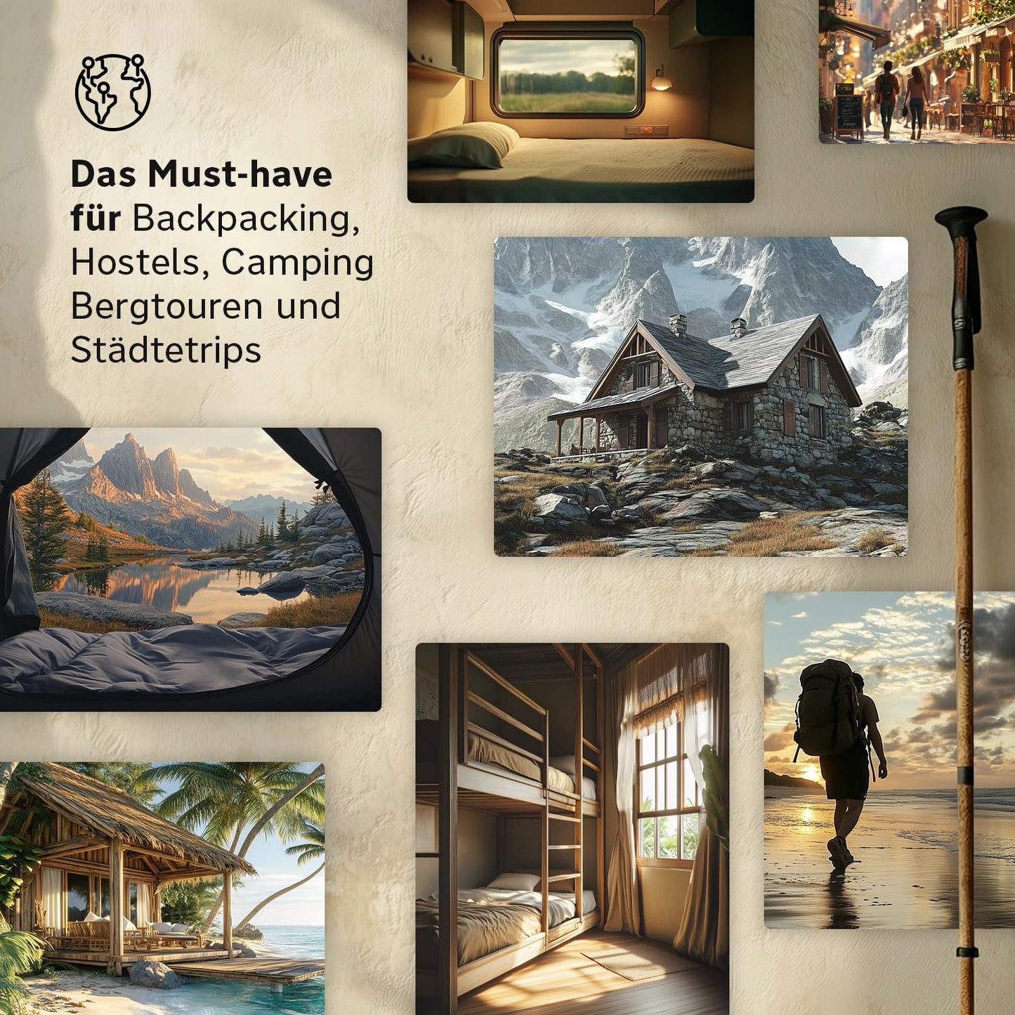 Armadic Microfiber Sleeping Bag (only 230g) - Ultra-lightweight, compact and thin. Travel sleeping bag, sleeping bag liner, inlay I Ideal for backpacking, hostels and mountain huts (Olive Green)