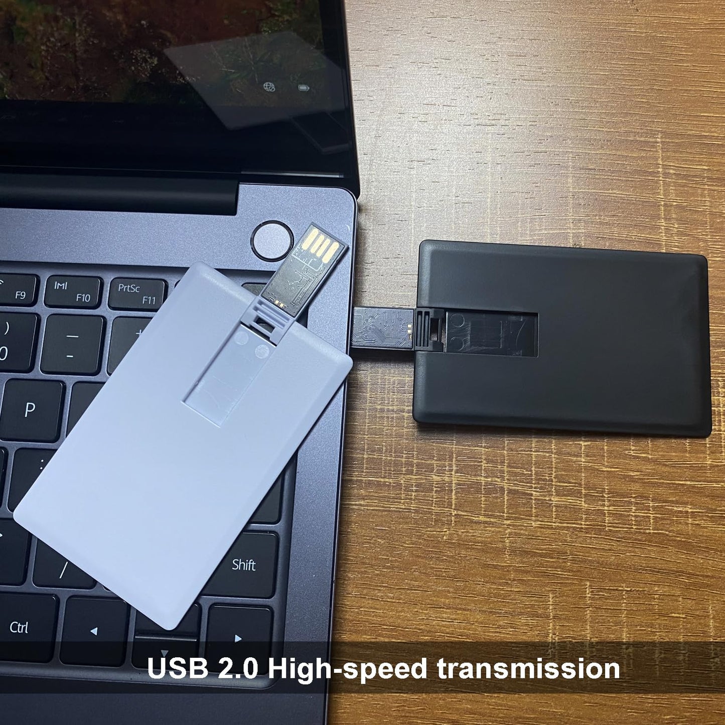 Fenglangrong 10 Piece USB Flash Drive, white 1GB credit card-shaped flash drive memory stick U disk thumb gift USB stick flat