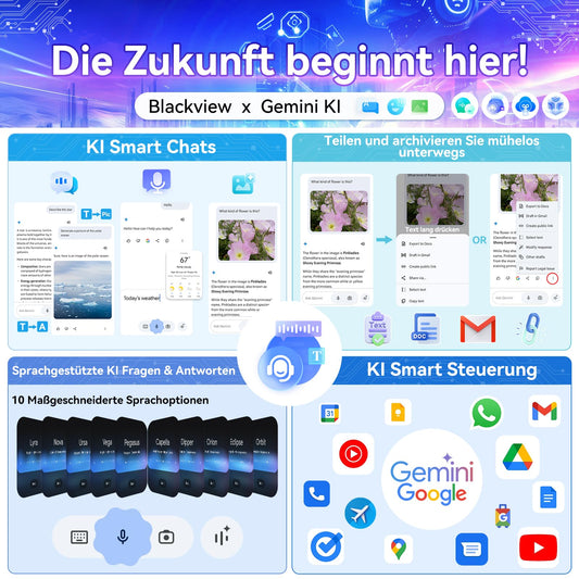 Blackview Tab90 WiFi Android 15 Tablet 11 inch, 12GB RAM, 128GB storage (expandable to 2TB), Widevine L1 display, Octa-core T606, 8200mAh battery, 5G WiFi, dual 13MP+8MP cameras, GMS, BT 5.0