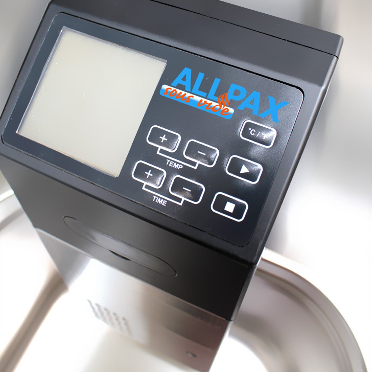 Allpax SV 2 Sous Vide Cooker, designed to hang in water baths up to 30 l, ensures even temperature & perfectly cooked food, LCD display with soft-touch panel, 1500 W