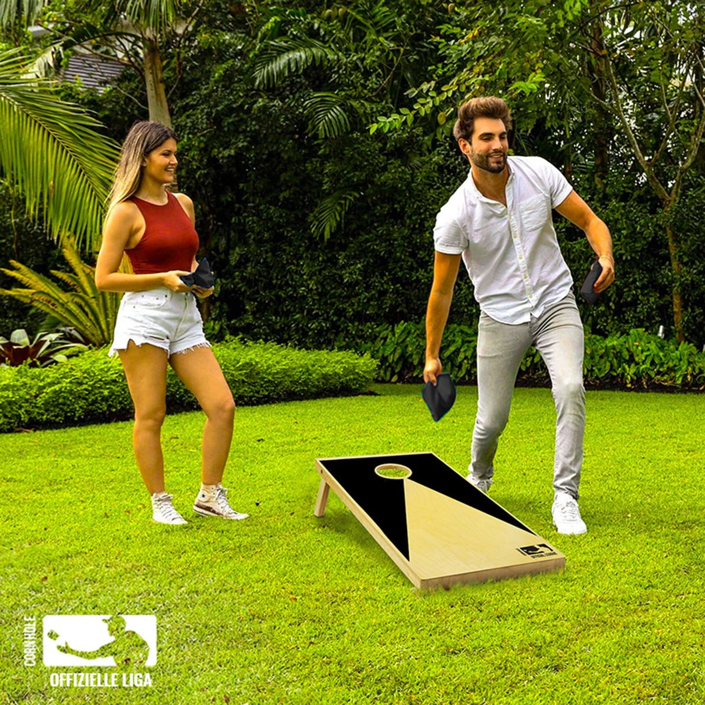 Official Cornhole® |American Cornhole| Easy to transport| Official dimensions| Premium quality| Outdoor and beach game| OriginalCup®