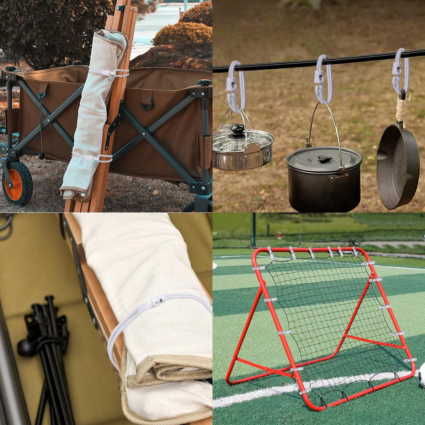 Young span rubber with hooks, 50 pieces, bungee cord with hooks 25 cm, tarpaulin tensioner rubber strap with hooks for tarpaulin fastening tent camping.