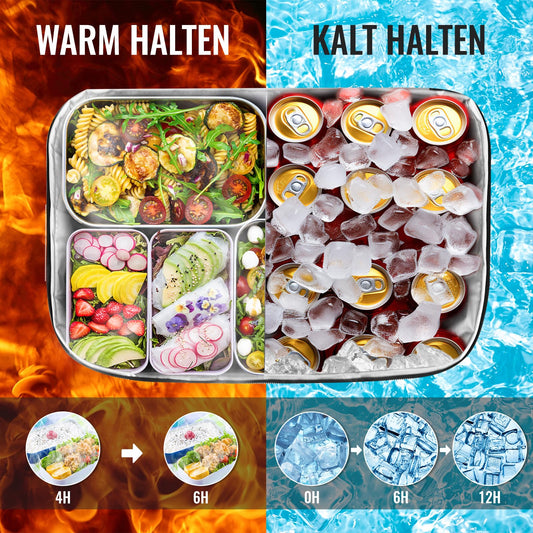 KAEFUYS Cooler Bag Foldable 33L+12h Cooling Large Insulated Lunch Box Shopping Basket Waterproof Stain-Resistant for Family Office Car Camping Picnic BBQ Travel Shopping