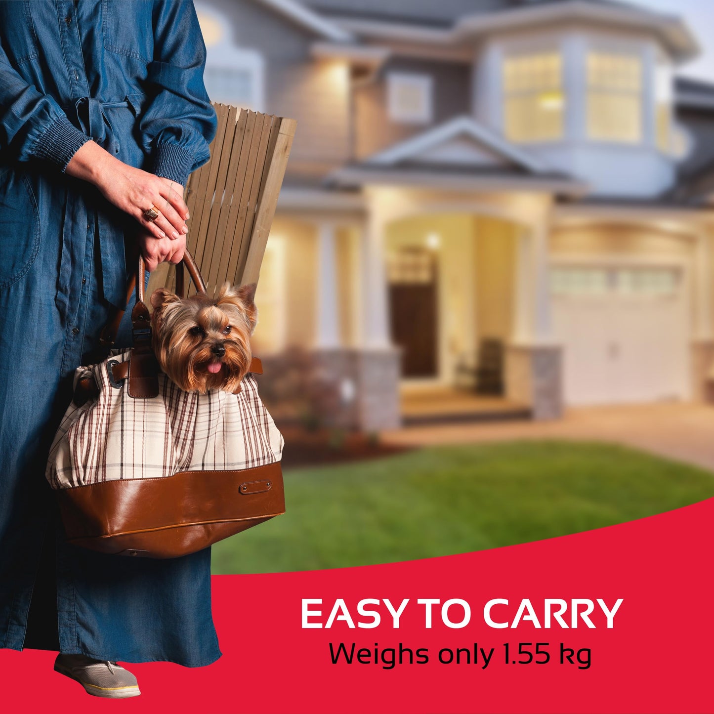 MaxxPro Barrier Door Safety Gate, Extendable Dog Fence, Width 30-117 cm, Height 90 cm