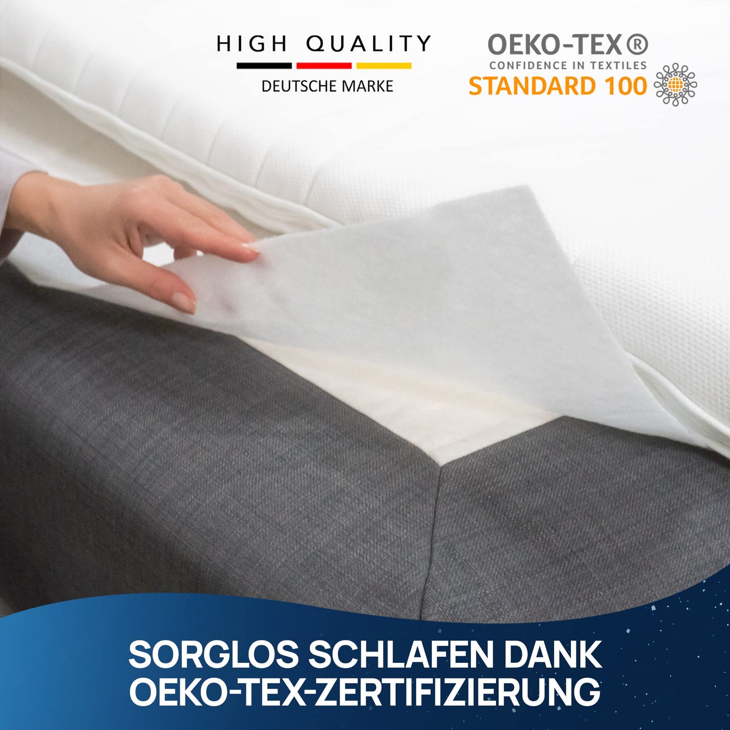 LILENO HOME Non-Slip Mat for Box Spring Bed (160 x 200 cm) | Non-Slip Mat for Mattresses | Non-Slip Mat for Box Spring Bed | Also suitable as a carpet stopper