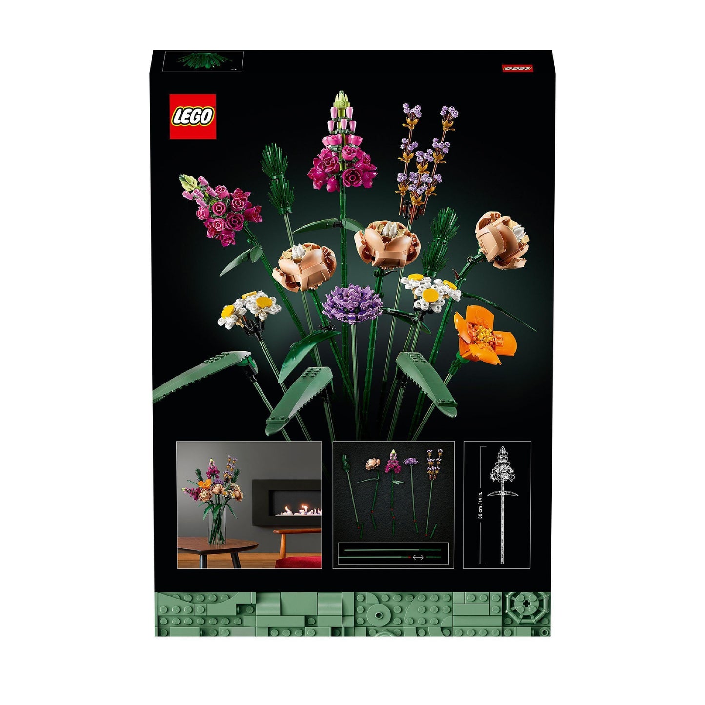 LEGO Botanicals Flower Bouquet - Artificial Flower Set for Adults - Room Decoration and Gift Idea for Women & Men - Home Accessories - Botanic Collection 10280