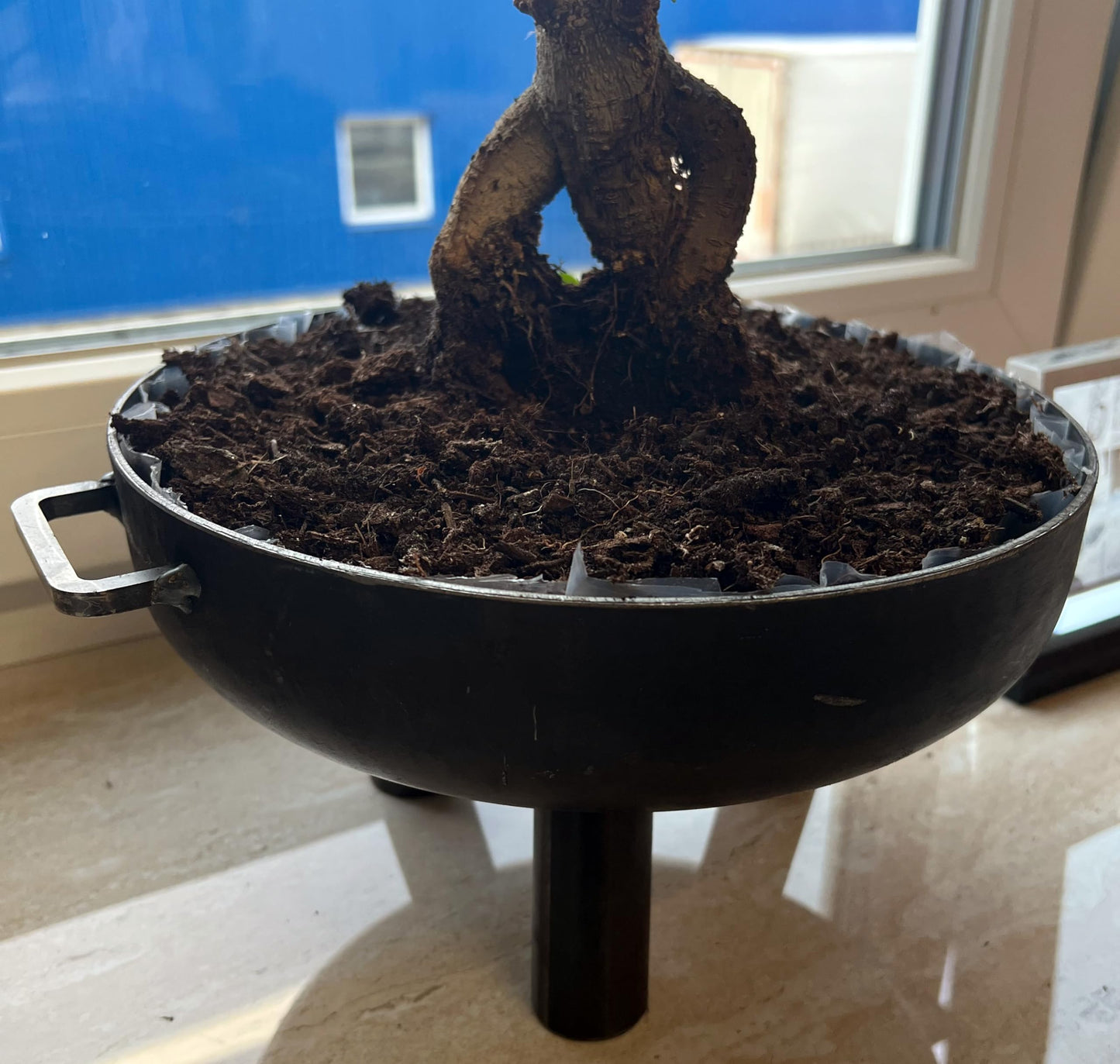 SOUK ONE Mini Decorative Fire Bowl Table Fire Table Fire Bowl (Ø 17cm)
