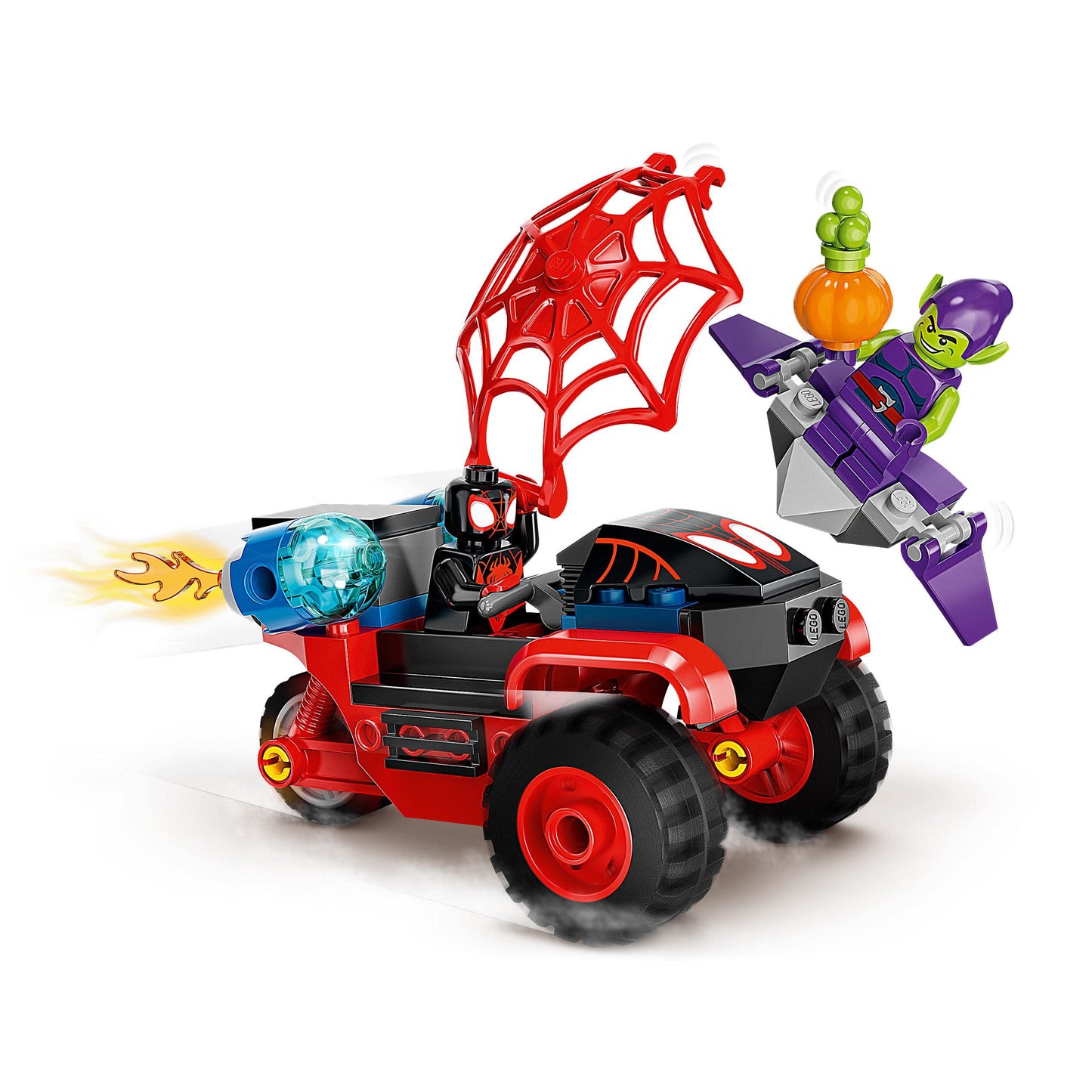 LEGO 10789 Marvel Spider-Man's Car and Doc Ock Set, Spidey and His Super Friends & 10781 Marvel Spidey and His Super Friends Miles Morales: Spider-Man's Techno-Trike, for ages 4 and up.