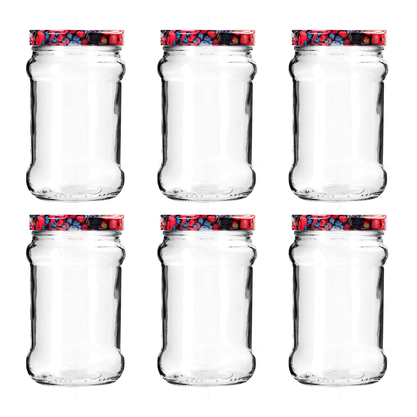 Blumixx canning jars 315ml - 48x storage jars with airtight lids, versatile for jam, kitchen storage, oats containers, preserving stock for canning.