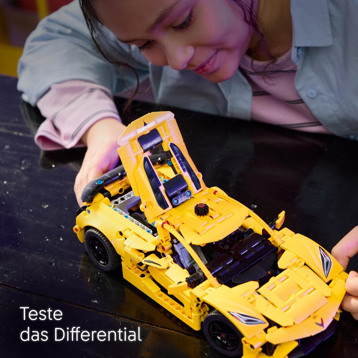 LEGO Technic Chevrolet Corvette Stingray - Collectible building toy - Toy sports car model - Gift for boys and girls ages 9+ who love toy cars 42205