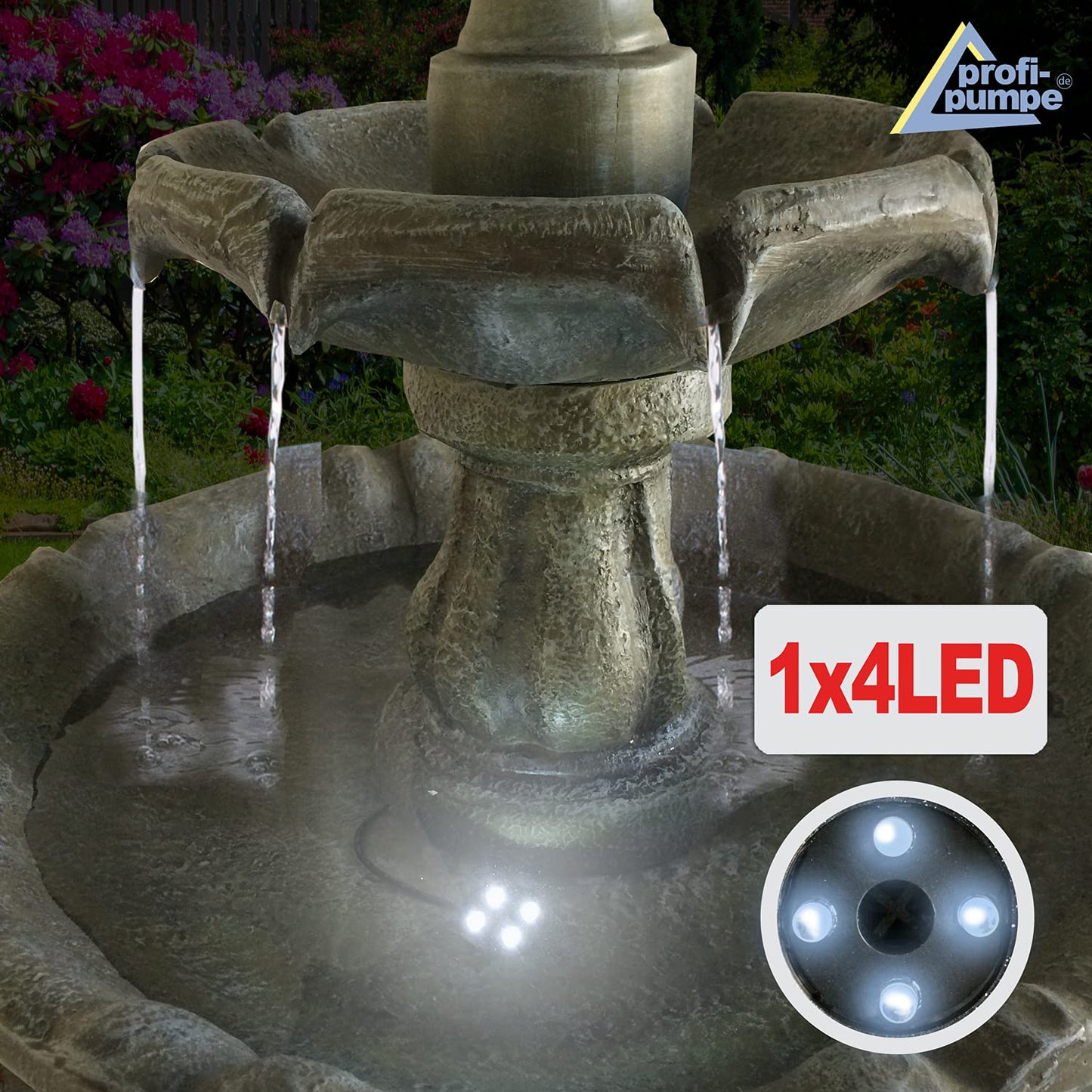 Solar garden fountain fountain solar fountain decorative fountain bird bath waterfall garden light pond pump - fountain water feature for garden, pond.
