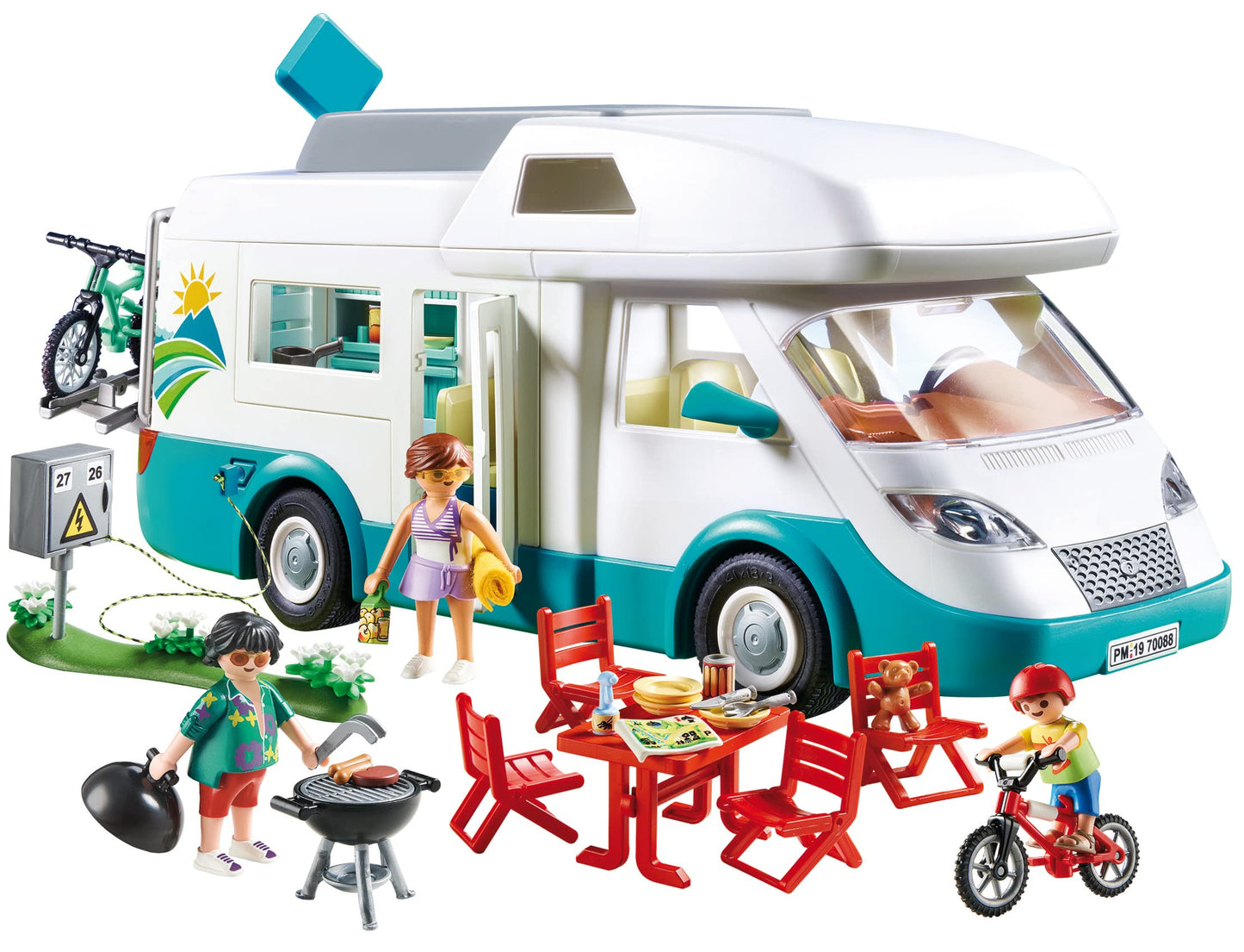 PLAYMOBIL | Family Fun | Family RV | with removable roof | Toy for kids 4+ years | 70088