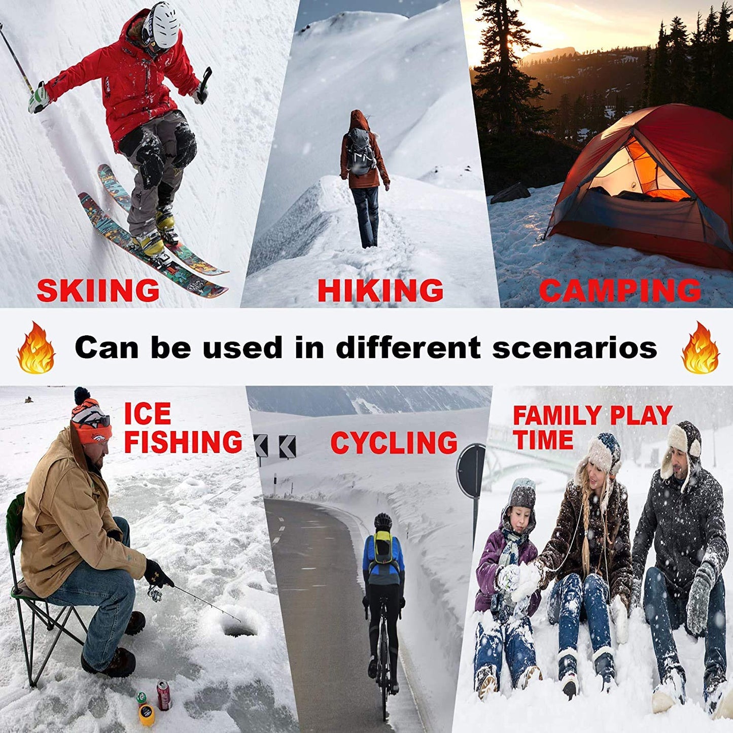 WISSBLUE Heated Socks, Heated Socks, 4000 mAh Rechargeable Warm Socks for Sports Outdoor Camping Hiking. Warm Winter Socks for Men and Women.