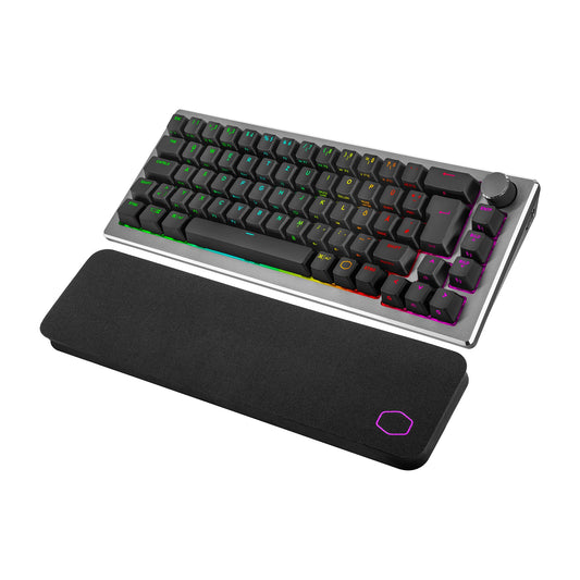 Cooler Master CK721 Mechanical Gaming Keyboard - 65% Layout, Brown Switches, RGB Lighting, Hybrid Wireless Technology, Precision Wheel - Space Grey, DE - QWERTZ