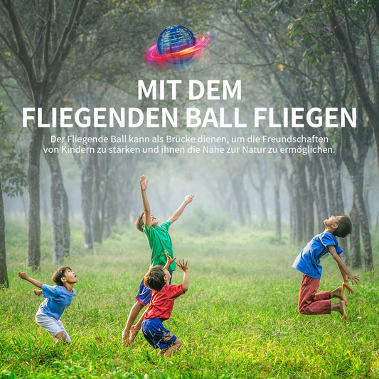 Ivtivfu Flying Ball (Pink), Flying Spinner, Magic Hover Ball, LED UFO Ball Toys, Boomerang, Toy Drone for Kids 6, 8, 10, 12 years old.