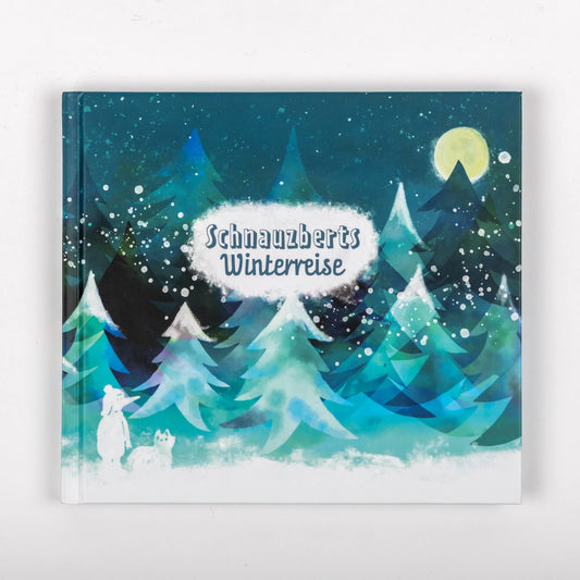 Schnauzbert's Winter Journey - Advent calendar for dog owners - experience box with book, organic essential oil, game board and more accessories, for mindfulness, relaxation and positive dog training.