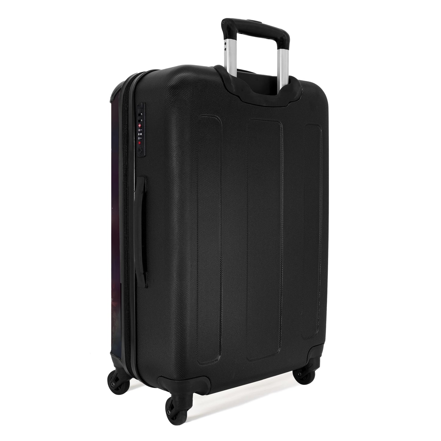 NoBoringSuitcases.com® Travel luggage for kids, suitcase for girls. Lightweight travel trolley with wheels. Horse - flowers - butterflies design. Medium-sized children's luggage, 67x43x25cm.