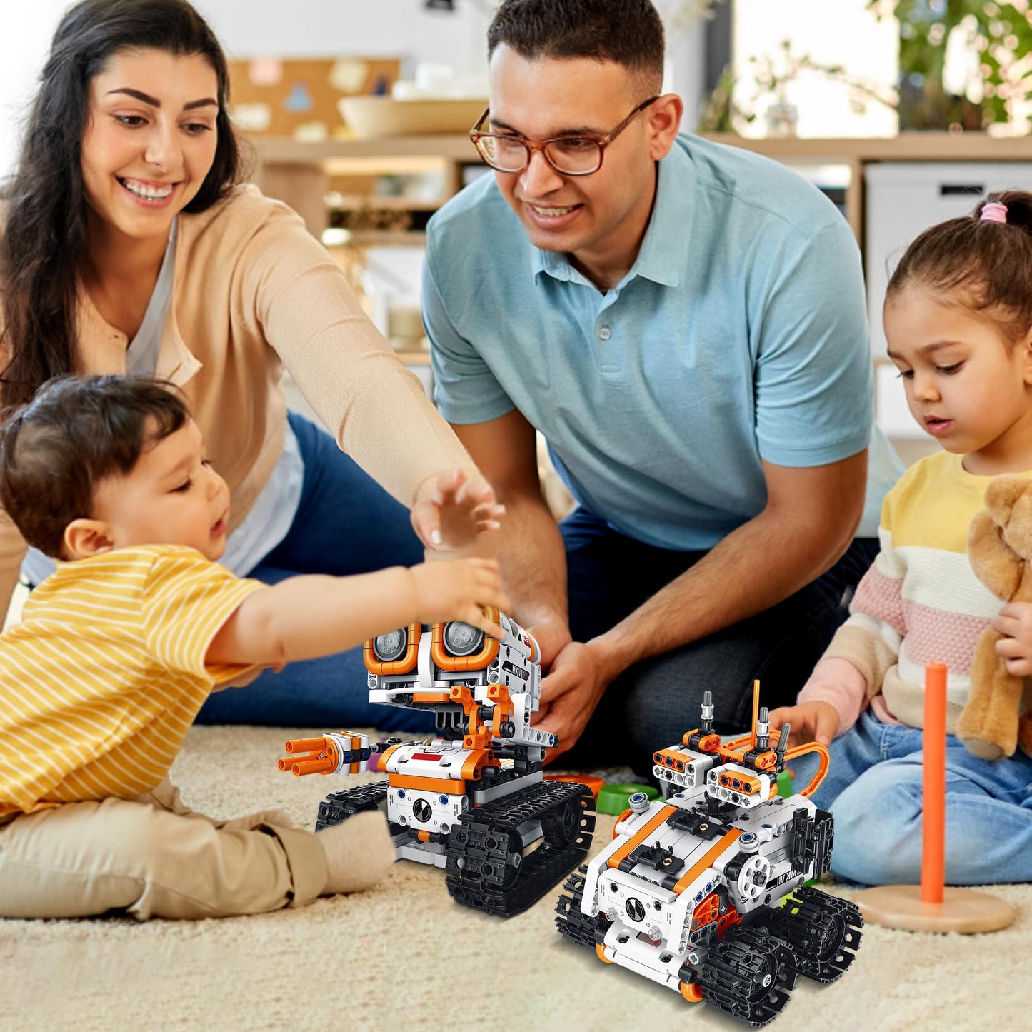MOJINO Robot Toy for 5 6 7 8 9 10 11 12+ Year Old Boys, 4-in-1 Technology for Boys aged 5-12+ App-controlled Robot Kids Gift for Boys and Girls aged 5-12+ Years