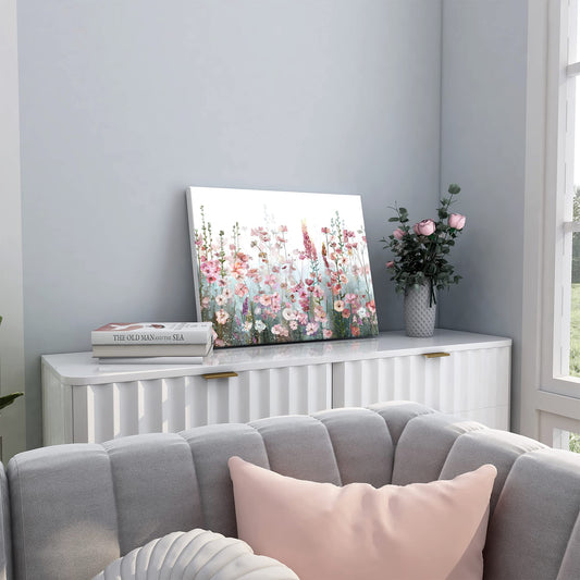 SUMGAR Paint by Numbers Flowers for Adults Colorful DIY Oil Canvas Painting Set for Beginner Senior Acrylic Painting Home Decor 40x50cm with Frame for Christmas Couple Friend Gift