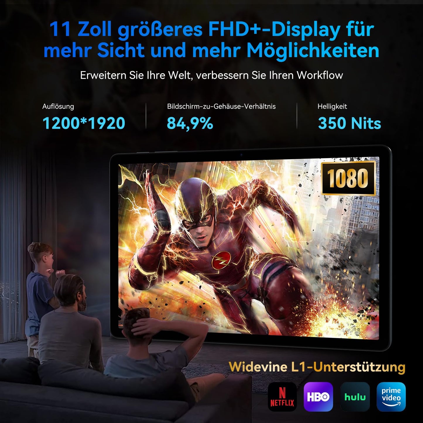 TABWEE T90 Android 16 Tablet with Keyboard - Gemini AI, 24GB RAM+128GB ROM, Octa Core T615, Gaming Tablet 11 Inch, 1920x1200 FHD+IPS, 8000mAh Battery, 13MP+5MP AI Camera, 5G WiFi, Widevine L1, GPS