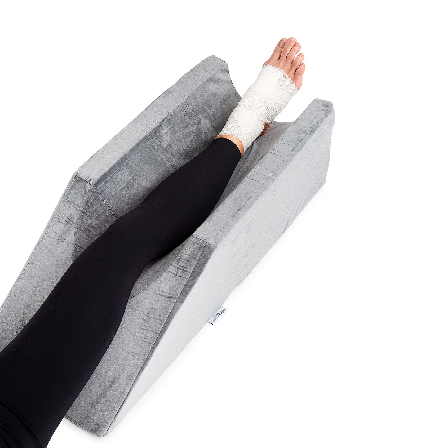 MKS Vein Pillow - Vein Wedge Leg Rest Pillow made of foam with washable cover - Leg elevation pillow for injuries or post surgeries.