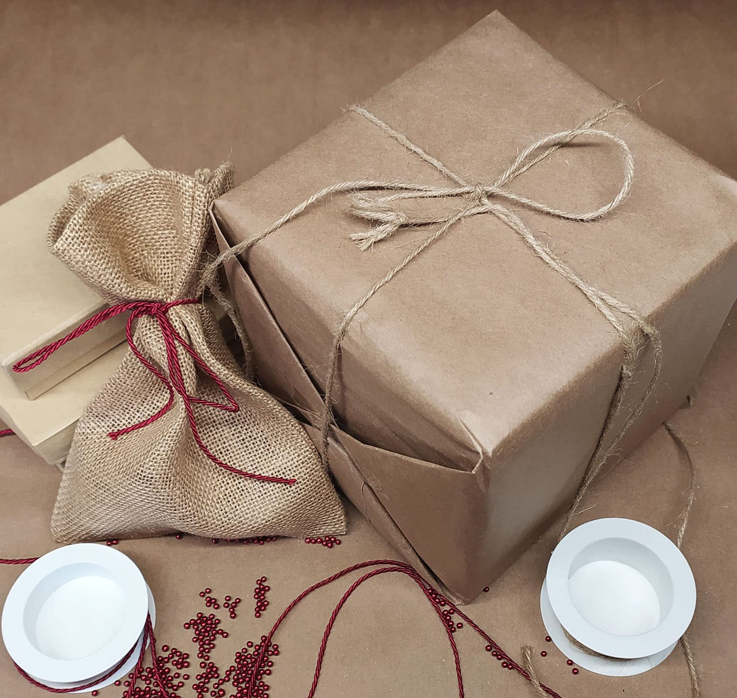 Packaging kraft paper 70gsm wrapping paper 75 cm x 300 m on roll | brown paper | gift wrap | packaging material