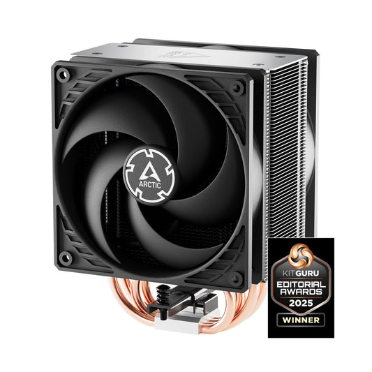 ARCTIC Freezer 36 - CPU cooler with push-pull for Intel & AMD, single-tower, two pressure-optimized 120mm P-fans, hydrodynamic bearing, 200-1800 rpm, 4 heatpipes, incl. MX-6 thermal paste.