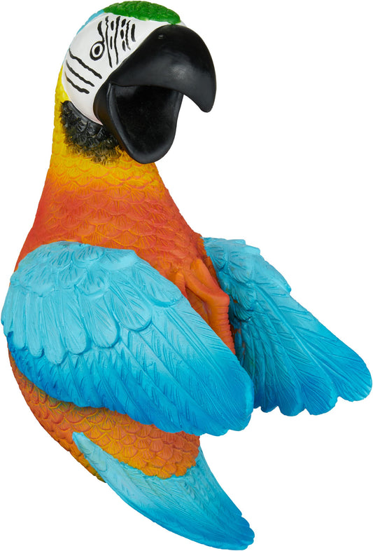 BRUBAKER wine bottle holder thirsty parrot - animal drinking wine holder - humorous bottle stand - bird decor figurine hand-painted colorful bar wine accessory - funny wine gift decoration