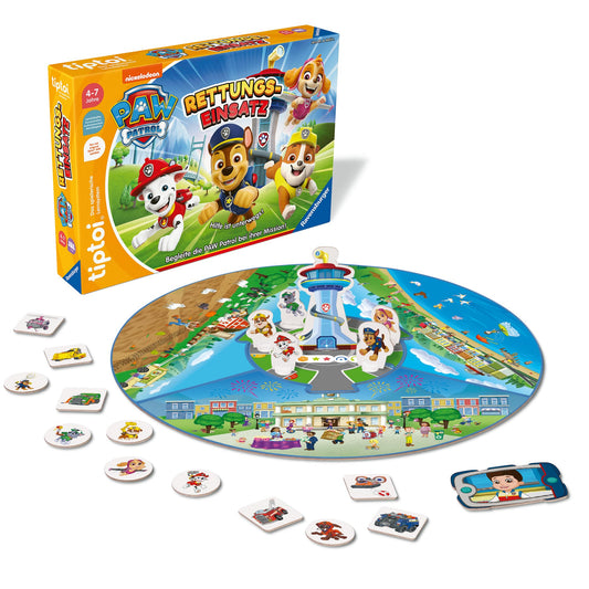 Ravensburger tiptoi game 00202 - PAW Patrol Rescue Mission - educational game for children aged 4 and up, licensed game for boys and girls, for 1-4 players.