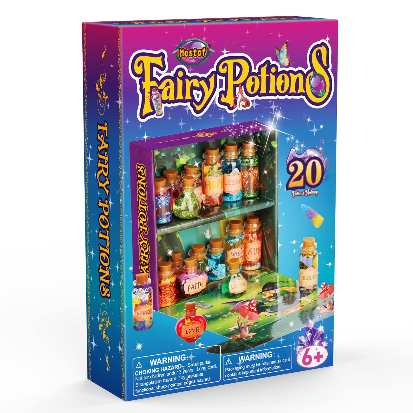 Most of DIY Creative Gift for Kids - Retro Fairy Crystal Potion Kits Craft Toy for Boys & Girls Age 6 7 8 9 10