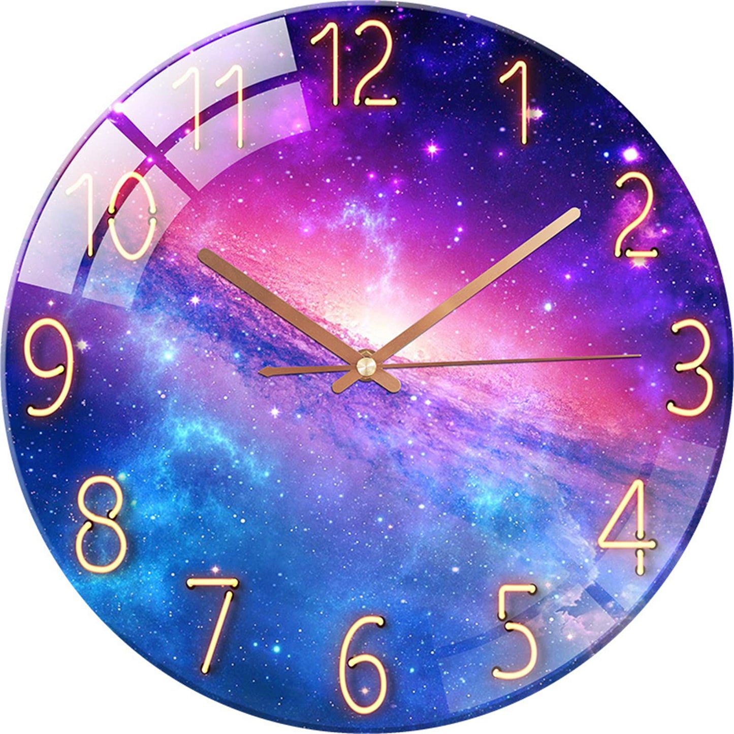 RAILONCH Silent Wall Clock Modern Design Wall Clock Silent for Living Room, Kitchen, Office, and Bedroom (#07)