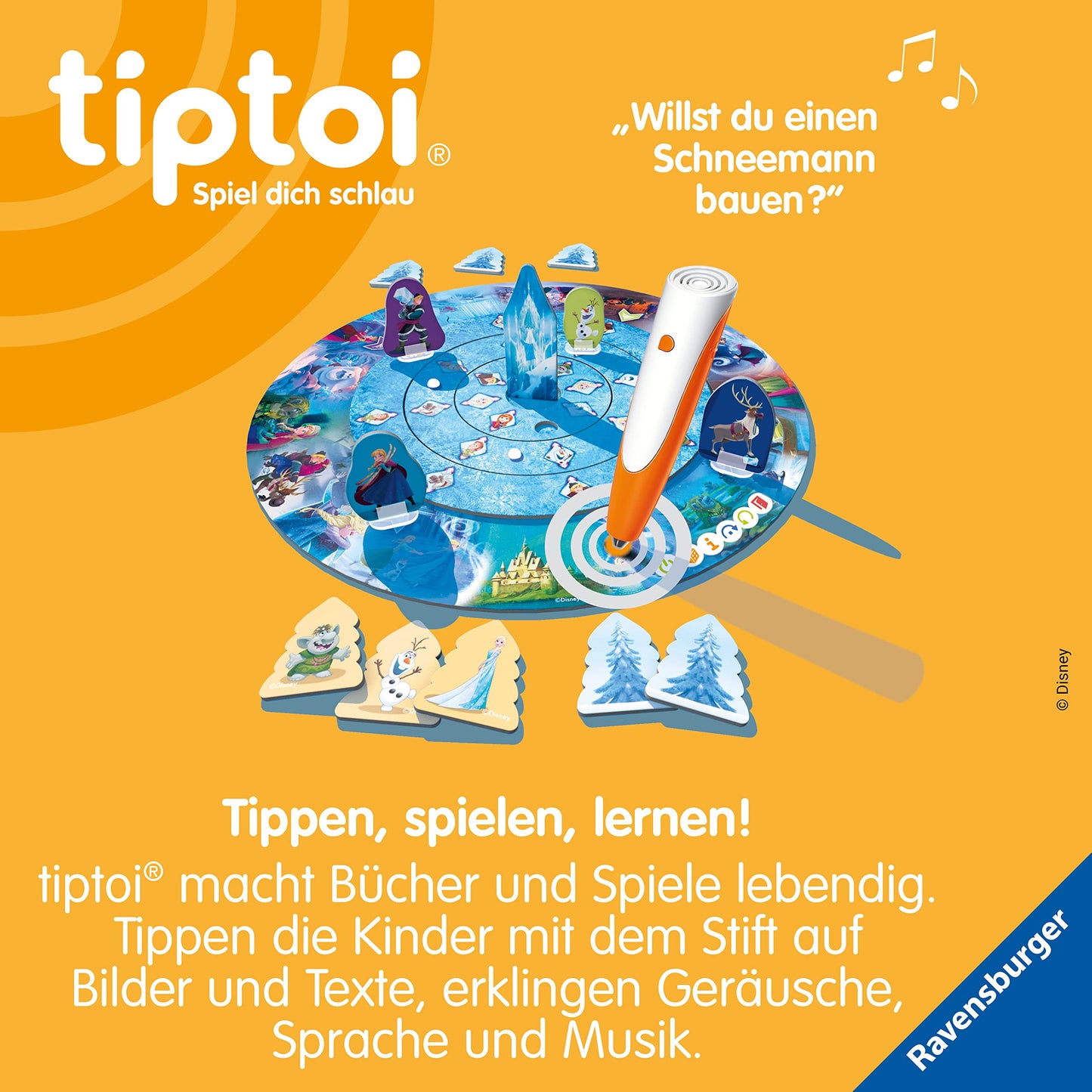 Ravensburger tiptoi Game 00116 - Disney Frozen - A Twisted Race Game - A magical quiz game for ages 4 and up.