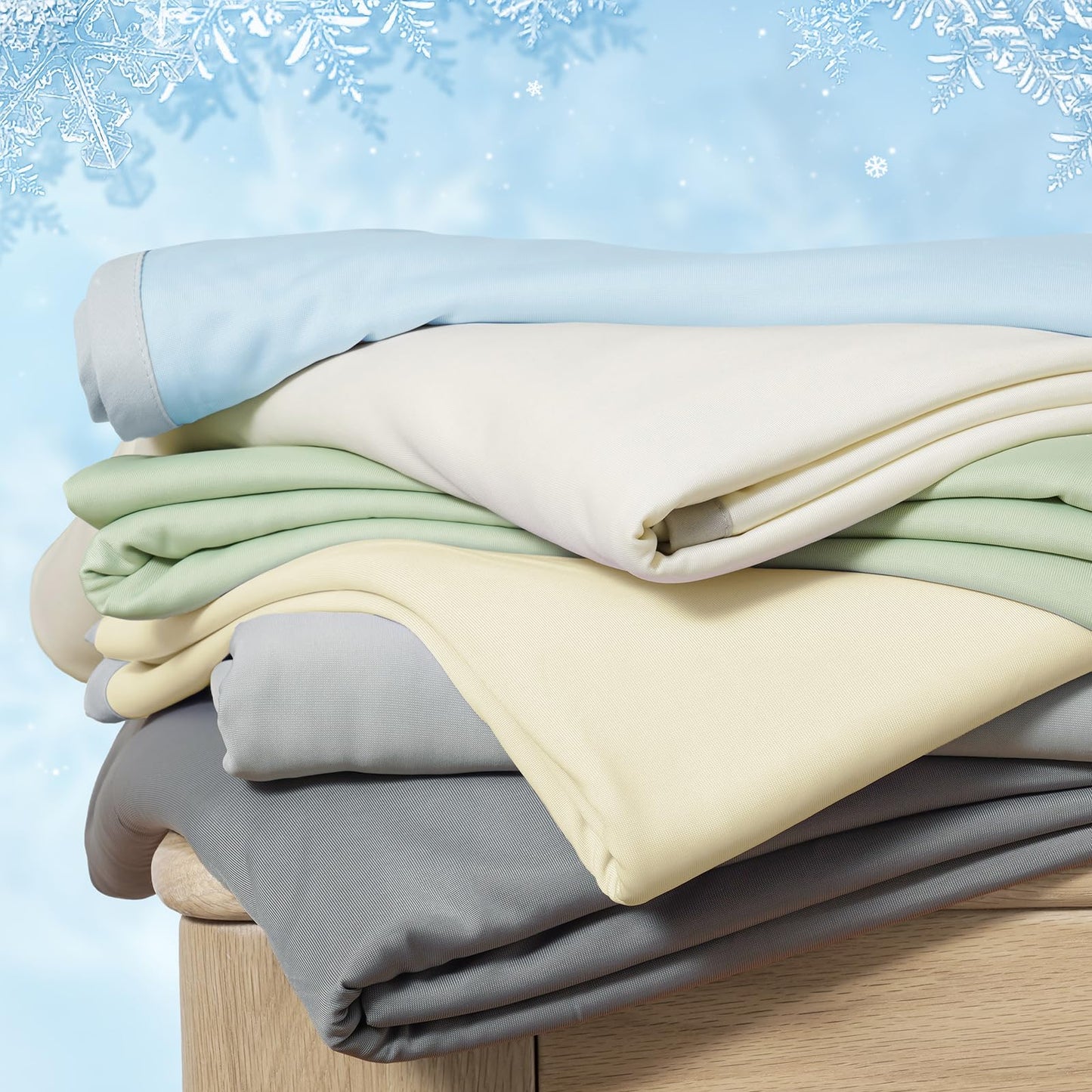 PHF Cooling Blanket 220x240cm, Arc-Chill Q-Max>0.5 double-sided self-cooling blanket, Sweat-absorbing and breathable Cream White Bedspread Sofa Blanket Living Room Blanket Travel Blanket (Cream White)