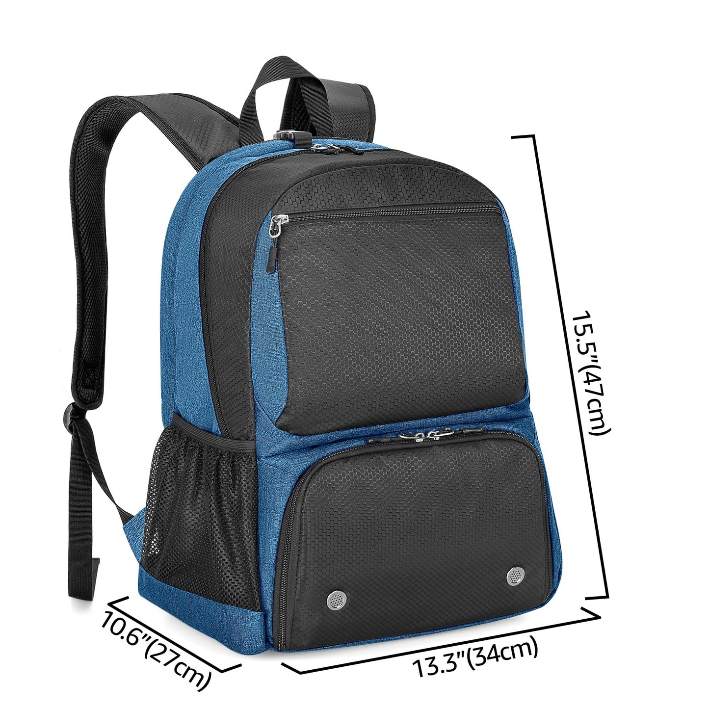 DSLEAF Tennis backpack with shoe compartment, tennis bag for 2 rackets with padded shoulder straps and separate ventilated shoe compartment for women and men