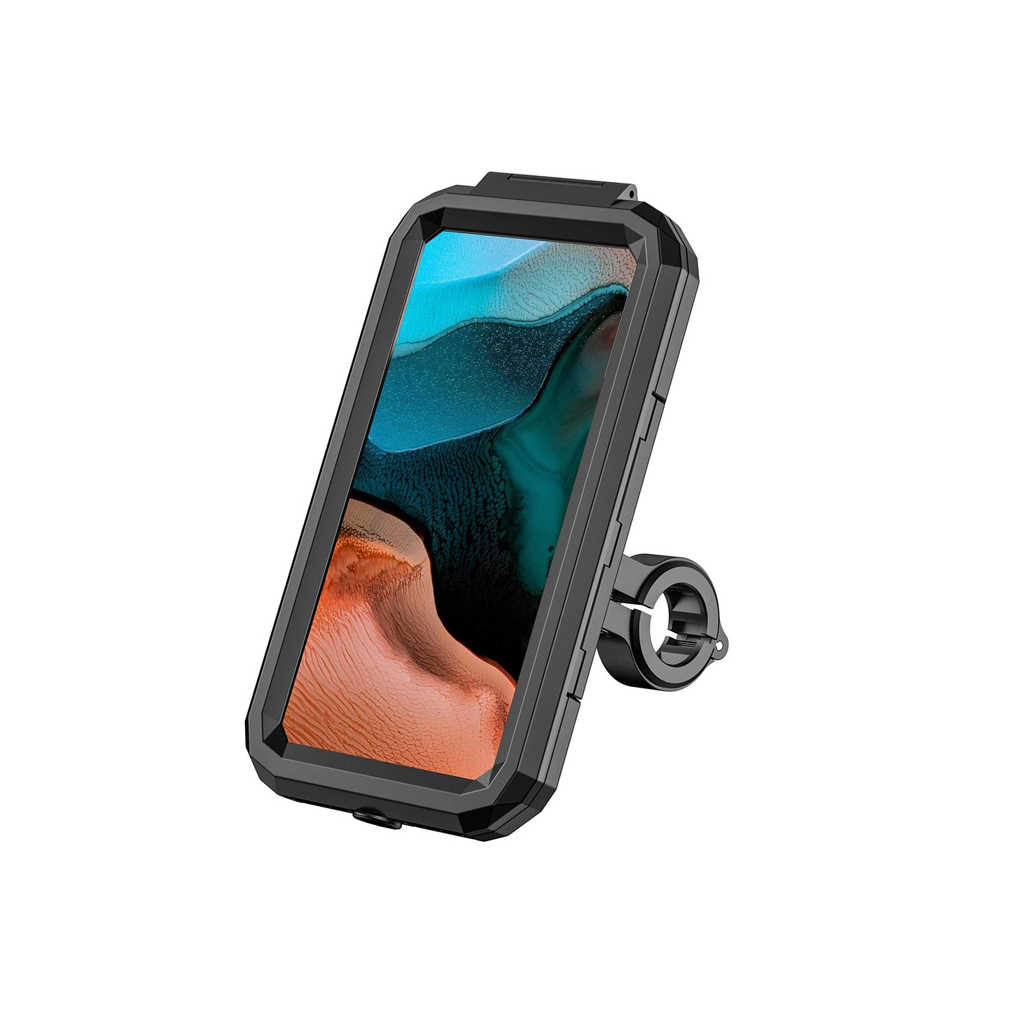 Orcas motorcycle phone holder Waterproof - for mountain bike, scooter, e-bike, MTB 360° adjustable, 6 inches to 7 inches Mobile holder for cycling, Fits iPhone Xr Max, Samsung Note