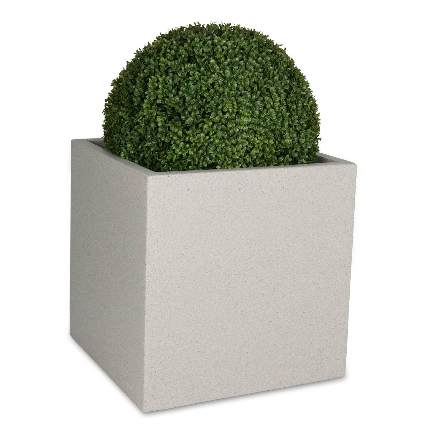 Planter pot CUBO 60 plastic flower pot, 60x60x60 cm (L/W/H), Color: terrazzo matte